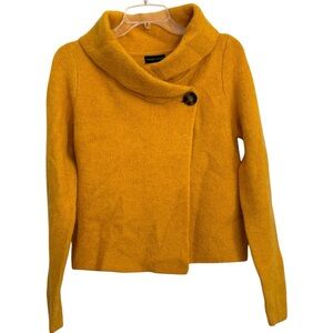 NWT Adrienne Vittadini Size S Long Sleeve Single Button Wrap Cardigan Sweater